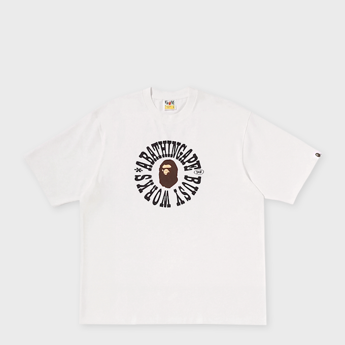 A Bathing Ape Busy Works Logo Relaxed Fit Tee weiß 104961 1