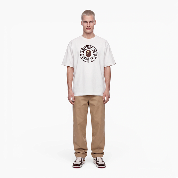 A Bathing Ape Busy Works Logo Relaxed Fit Tee weiß 104961 2