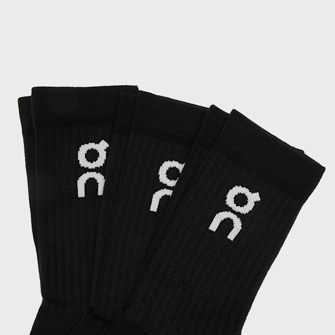 On Logo Sock High 3P schwarz 105790 2