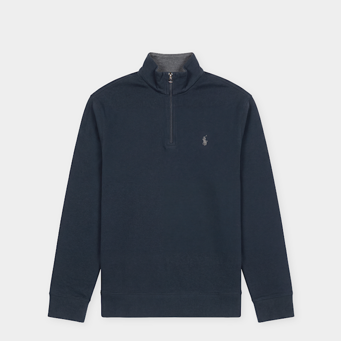 Polo Ralph Lauren Luxury Jersey Quarter Zip Pullover blauw 105891 1