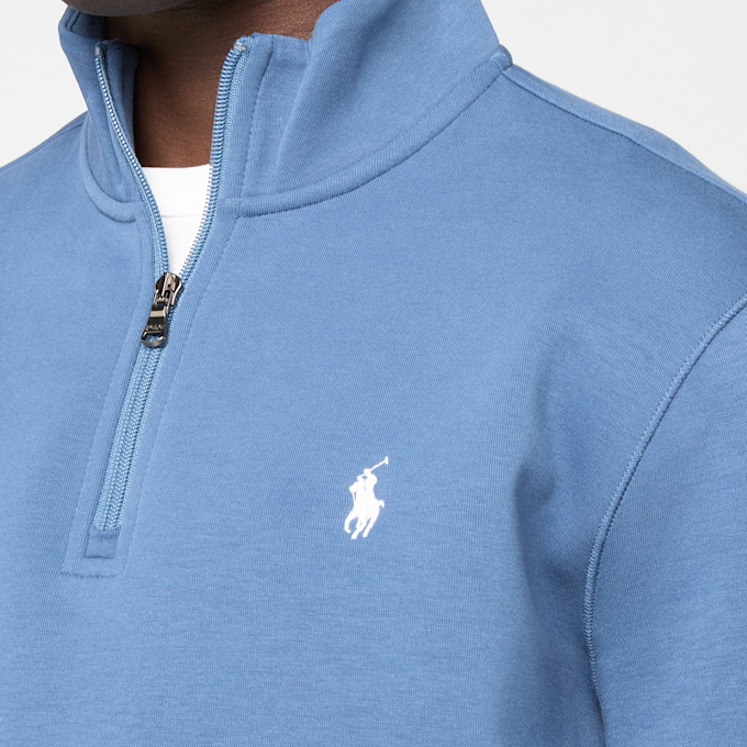 Polo Ralph Lauren Double Knit Quarter Zip Pullover blue 105906 3