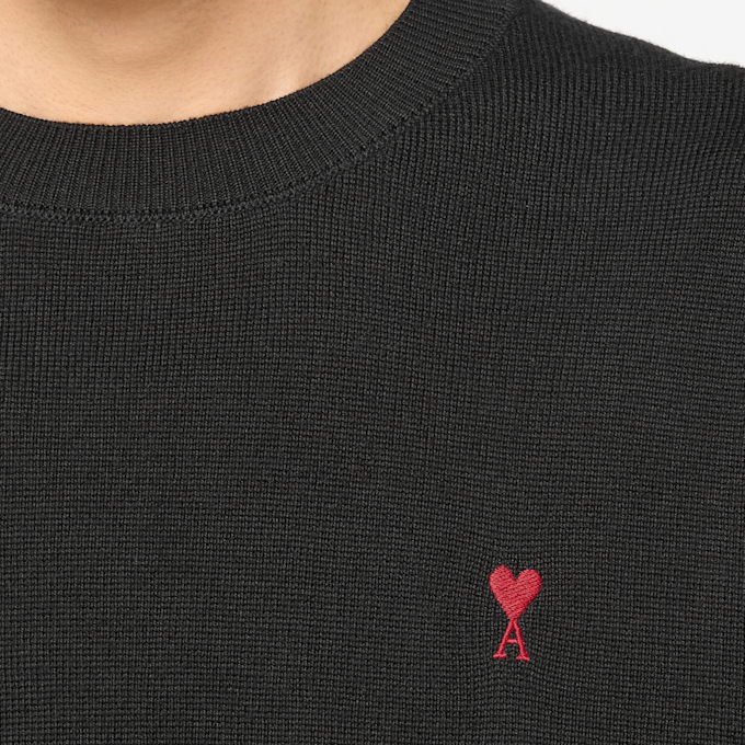 AMI PARIS Crewneck Sweater With ADC black 106037 3