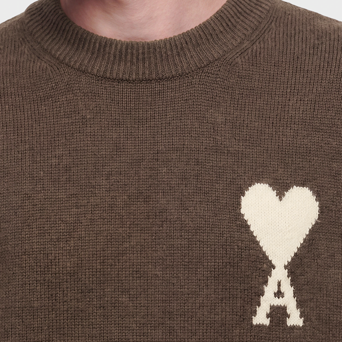 AMI PARIS Knit Sweater ADC Braun 106046 3