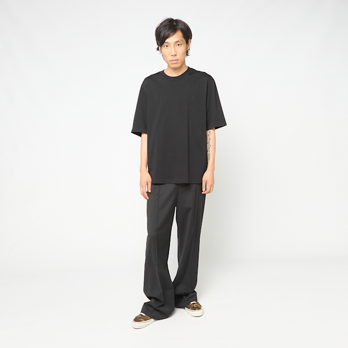 AMI PARIS T-Shirt Tonal Embossed schwarz 106045 2