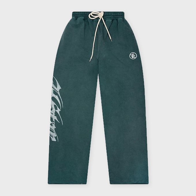 HELLSTAR Hstar Tattoo Sweatpants green 106150 1