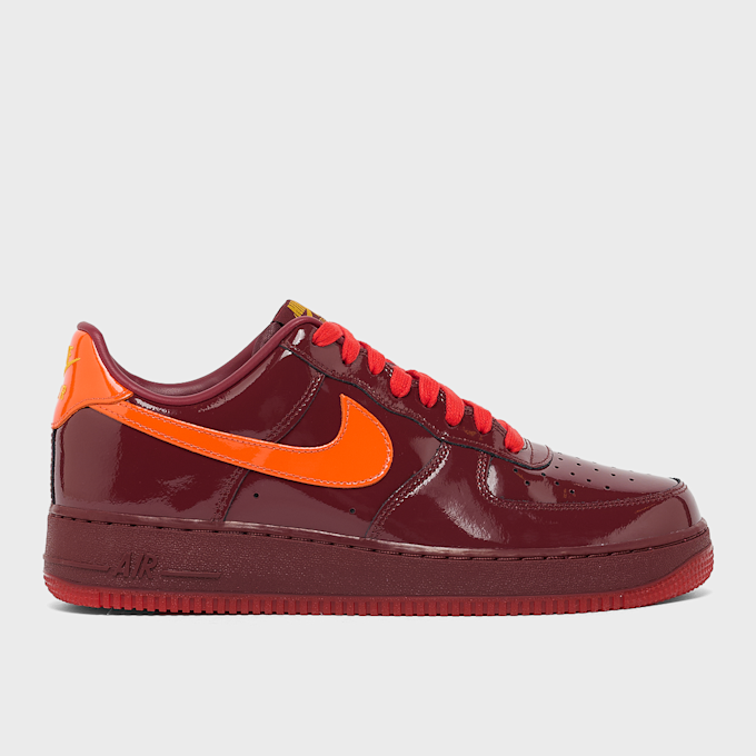 Nike Air Force 1 Low Patent Leather "Dark Team Red" red 106171 2