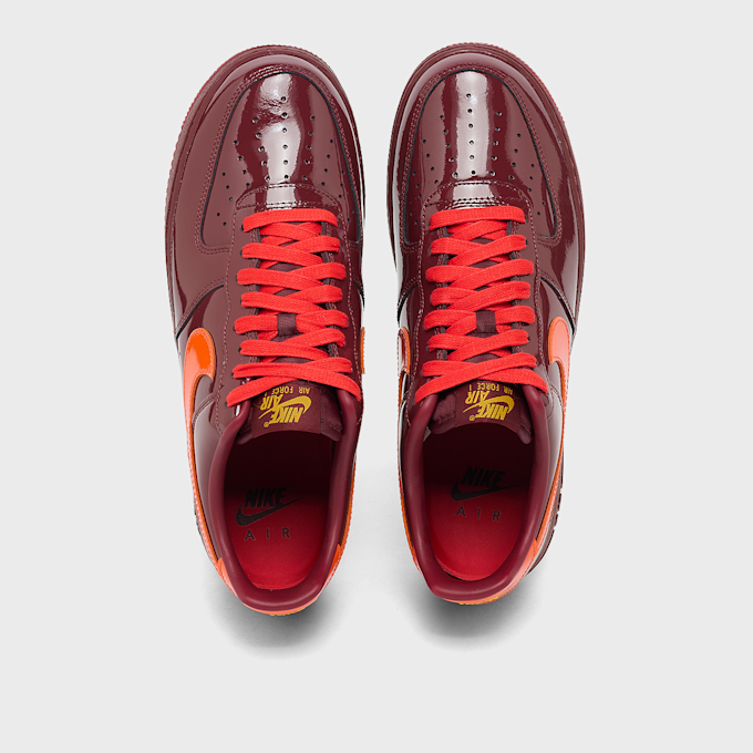 Nike Air Force 1 Low Patent Leather "Dark Team Red" red 106171 4