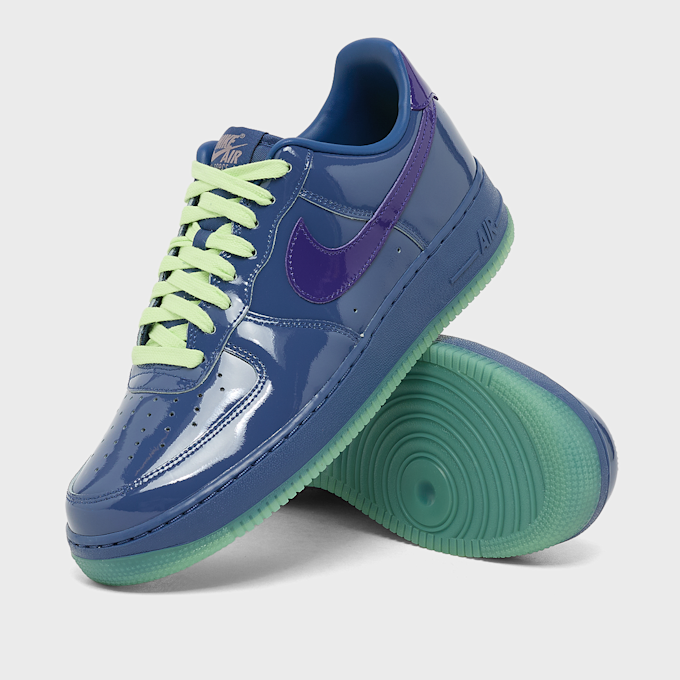 Nike Wmns Air Force 1 Low Patent Leather "Mystic Navy" blau 106169 7
