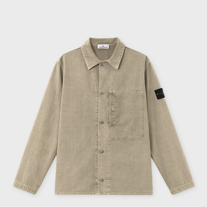 Stone Island Shirts military green Beige 106677 1