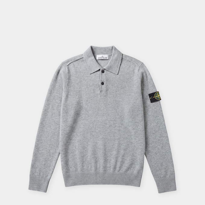 Stone Island LS Polo grey 106702 1