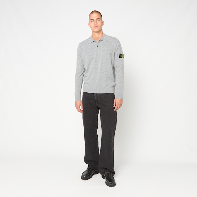 Stone Island LS Polo grau 106702 2
