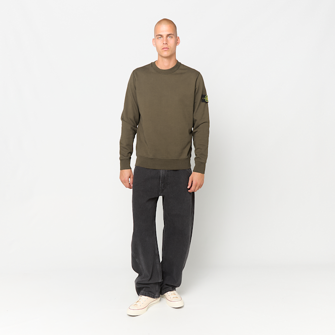 Stone Island SWEATSHIRT croissant/cookie-port green 106710 2
