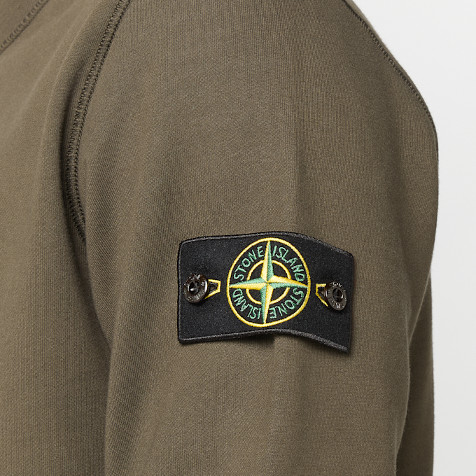 Stone Island SWEATSHIRT croissant/cookie-port green 106710 3