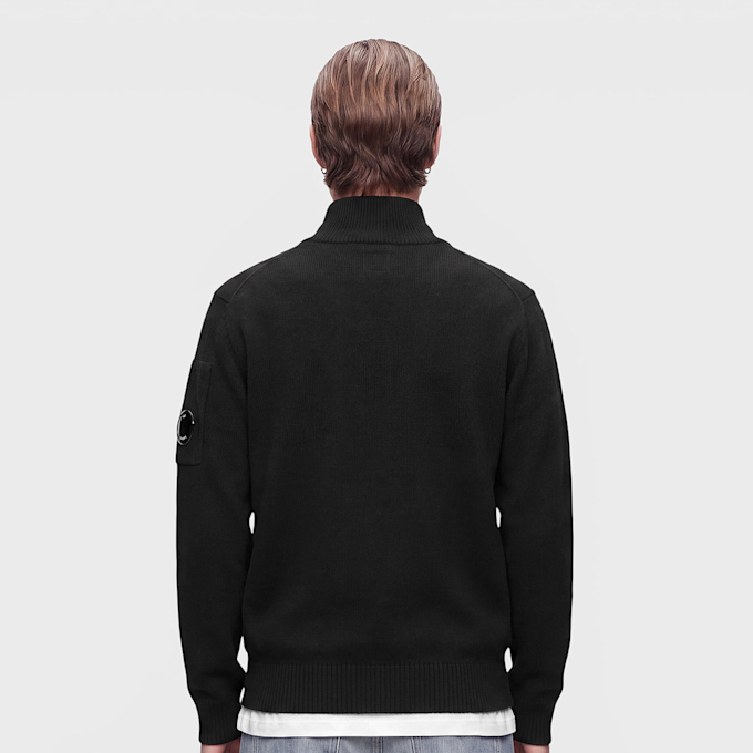 C. P. Company Lambswool GRS Half Zip Sweater schwarz 106825 3