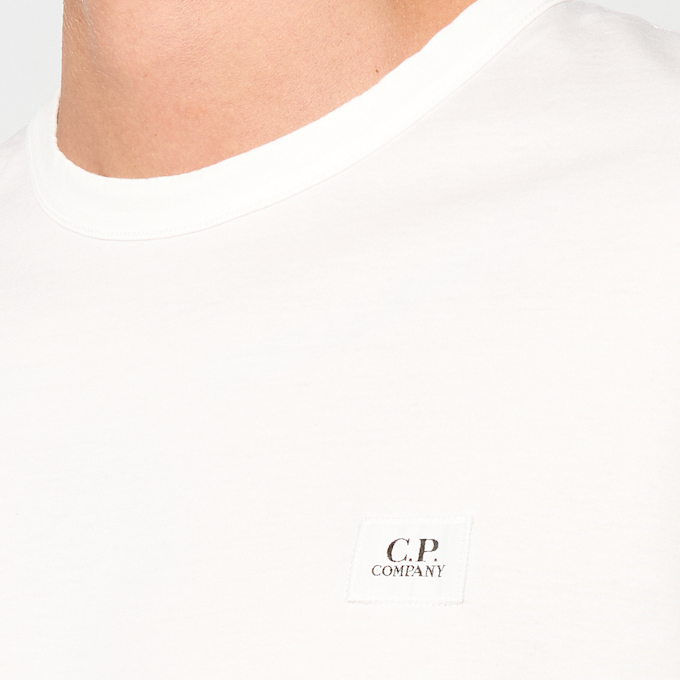 C. P. Company T-Shirt SS Mercerized Light Jersey weiß 106837 3