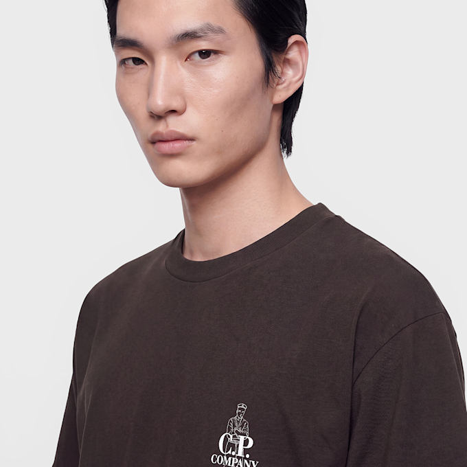 C. P. Company SS Comfort Logo T-Shirt black Undefined Color 106841 4