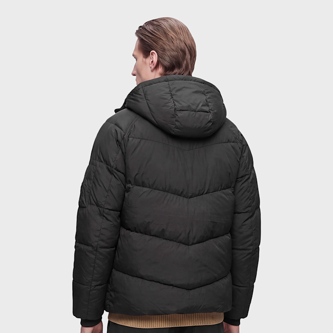 C. P. Company Down Shield Hooded Puffer Jacket Schwarz 106851 3