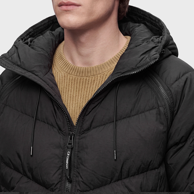 C. P. Company Outerwear Medium Jacket In Down Shield black 106851 4