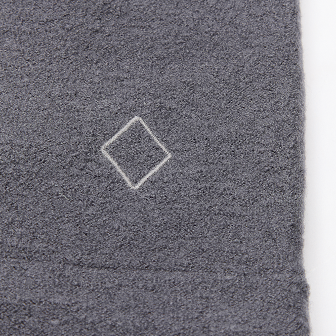 Pas Normal Studios Off-Race Boiled Wool Half-Zip Grau 139185 4