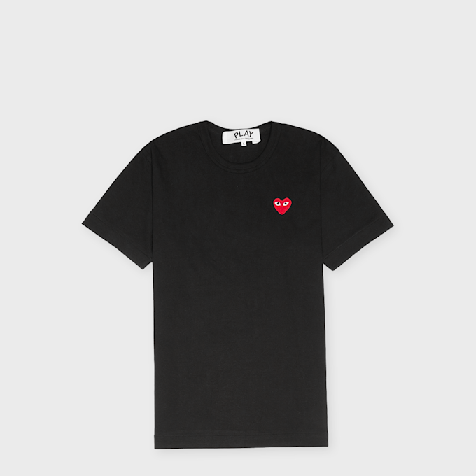 Comme des Garcons Play Big Red Heart Logo T-Shirt schwarz 51231 1