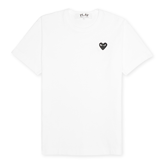 Comme des Garcons Play Black Heart T-Shirt weiß 52418 1