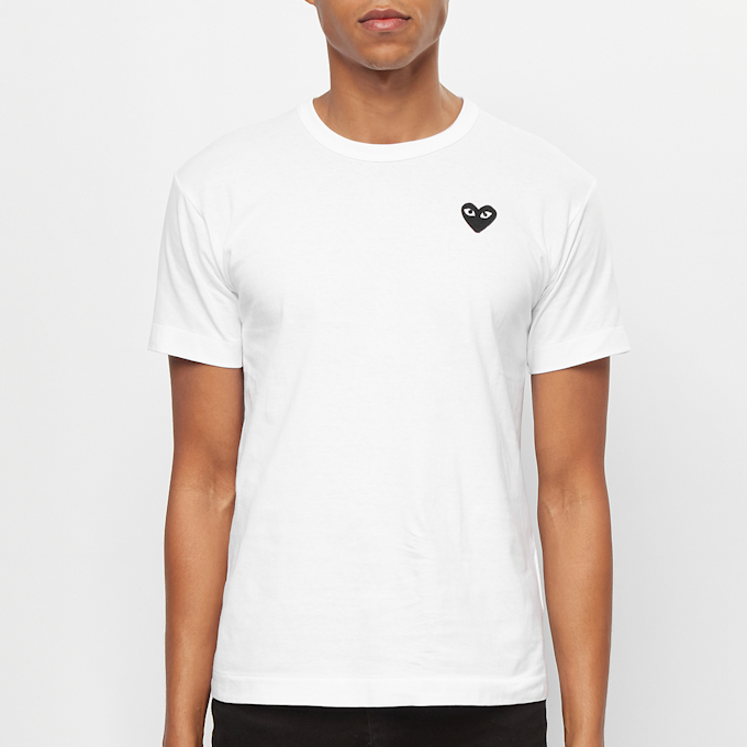Comme des Garcons Play Black Heart T-Shirt weiß 52418 2
