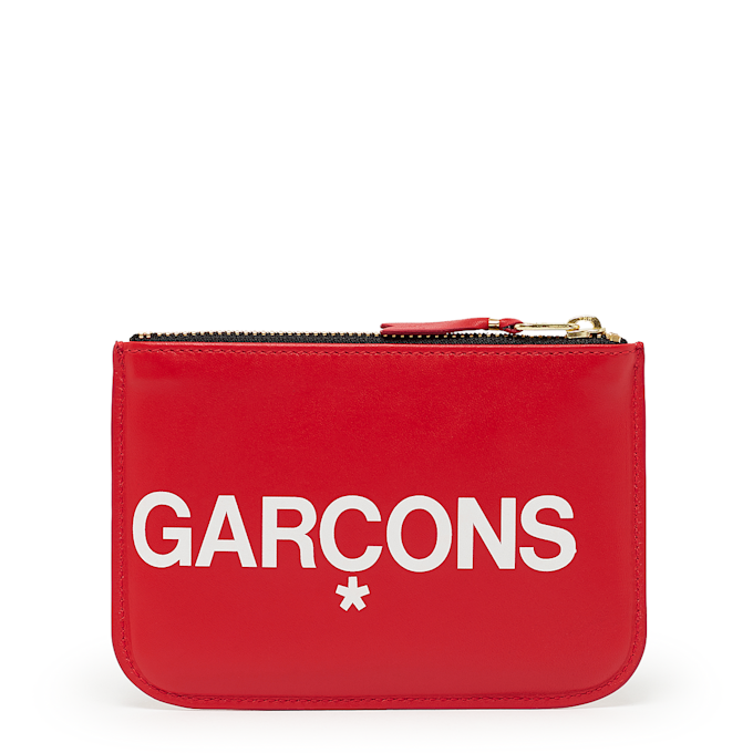 Comme des Garcons Wallet Huge Logo red 53186 2