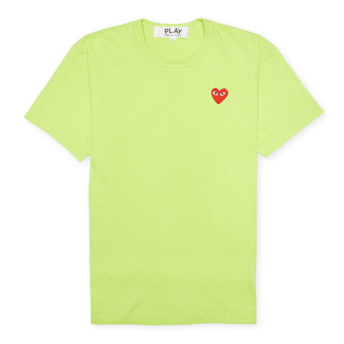 Comme des Garcons Play Play Red Heart T-Shirt green 54373 1