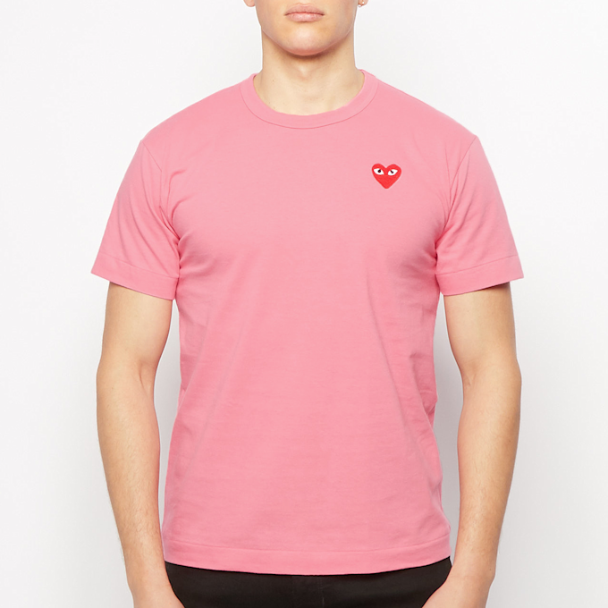 Comme des Garcons Play Play Red Heart T-Shirt rosa 54376 2
