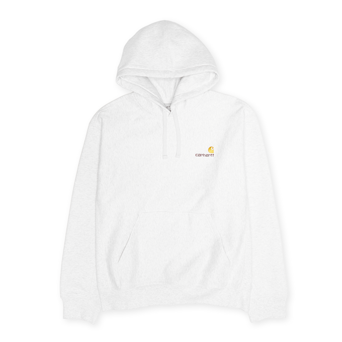 Carhartt WIP Hooded American Script Sweatshirt grijs 55776 1