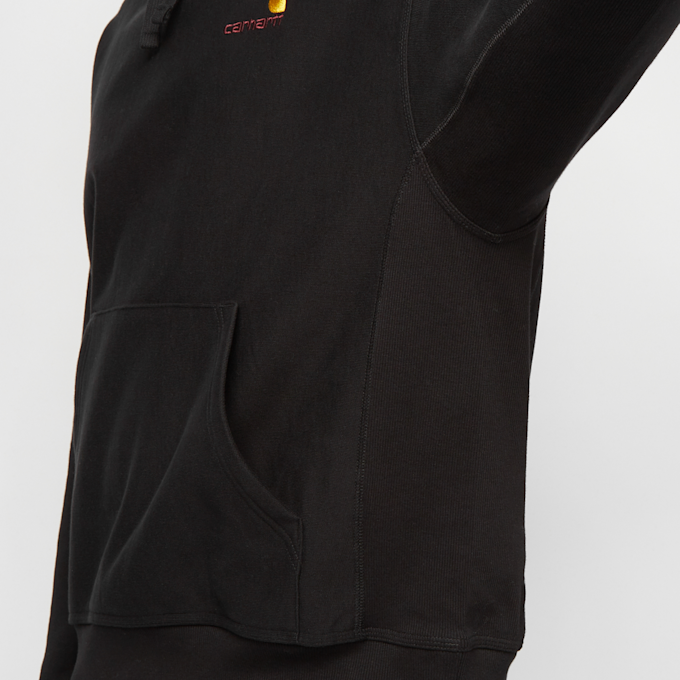 Carhartt WIP Hooded American Script Sweatshirt schwarz 55777 6