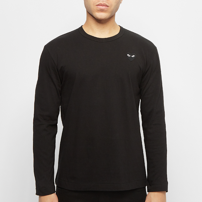 Comme des Garcons Play Play Black Heart Long Sleeve T-Shirt black 56282 2