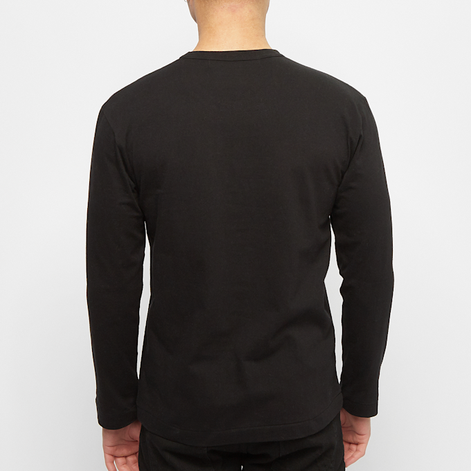 Comme des Garcons Play Play Black Heart Long Sleeve T-Shirt zwart 56282 4