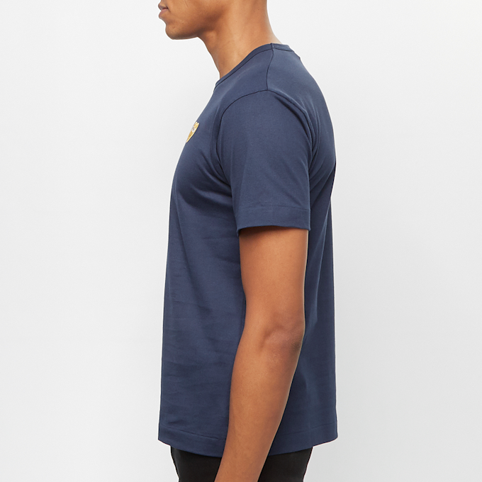Comme des Garcons Play Gold Heart T-Shirt blau 57547 3