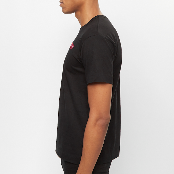 Comme des Garcons Play Play Two Heart T-Shirt schwarz 57549 3