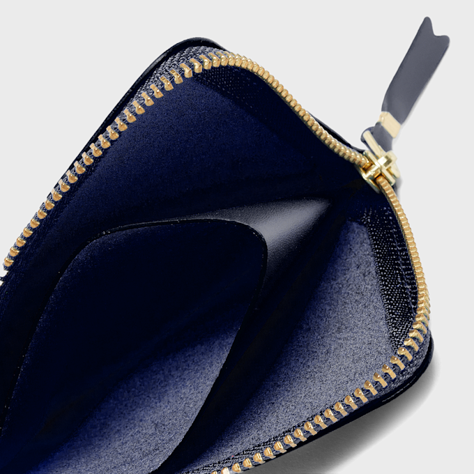 Comme des Garcons Wallet Classic Leather Line blau 58461 3