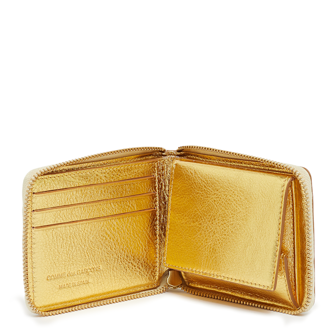 Comme des Garcons Wallet Gold And Silver Line Gelb 58485 3