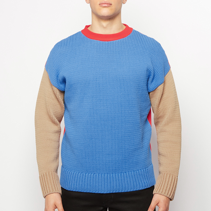 Opening Ceremony Combo Warped Logo Sweater blau 59781 2
