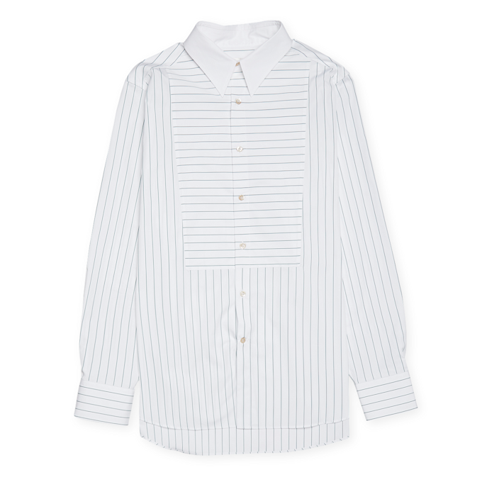 Wales Bonner WAILERS PLASTRON SHIRT white 60100 1