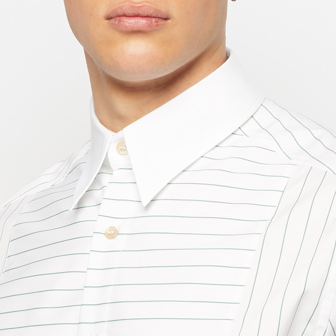 Wales Bonner WAILERS PLASTRON SHIRT weiß 60100 5