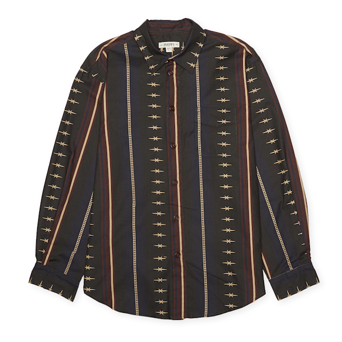 Phipps L/S Classic Shirt blauw 61116 1