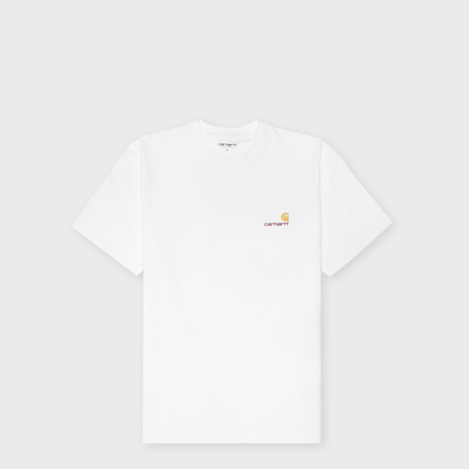Carhartt WIP S/S American Script T-Shirt weiß 65615 1