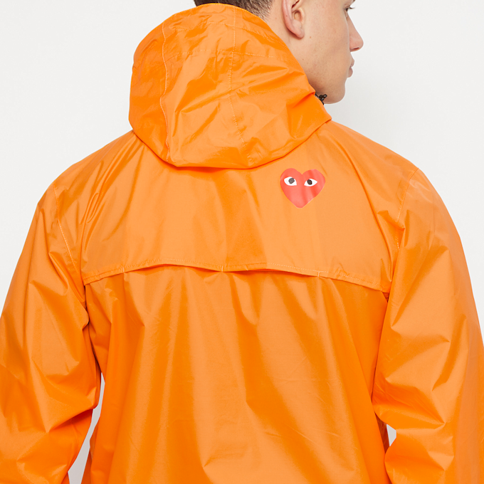 Comme des Garcons Play K-Way Jacket Half Zip orange 71595 8