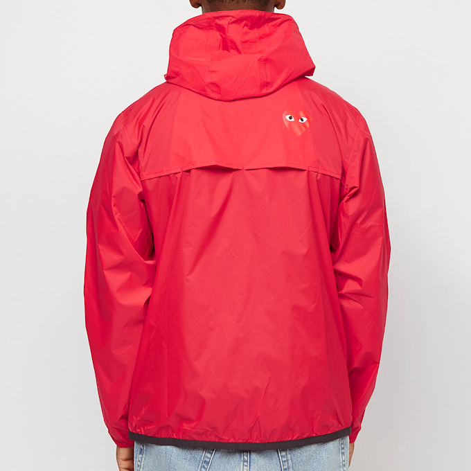 Comme des Garcons Play K-Way Full Zip Jacket rood 75566 4