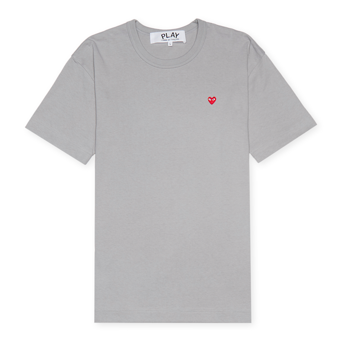 Comme des Garcons Play Mens T-Shirt Short Sleeve grey 75571 1