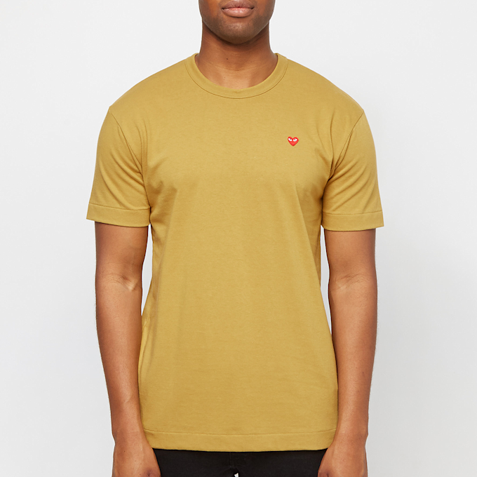 Comme des Garcons Play Red Heart T-Shirt geel 75573 2