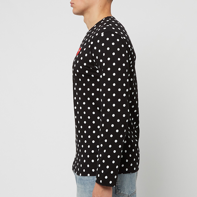 Comme des Garcons Play Black Polka Dot Longsleeve zwart 77066 3
