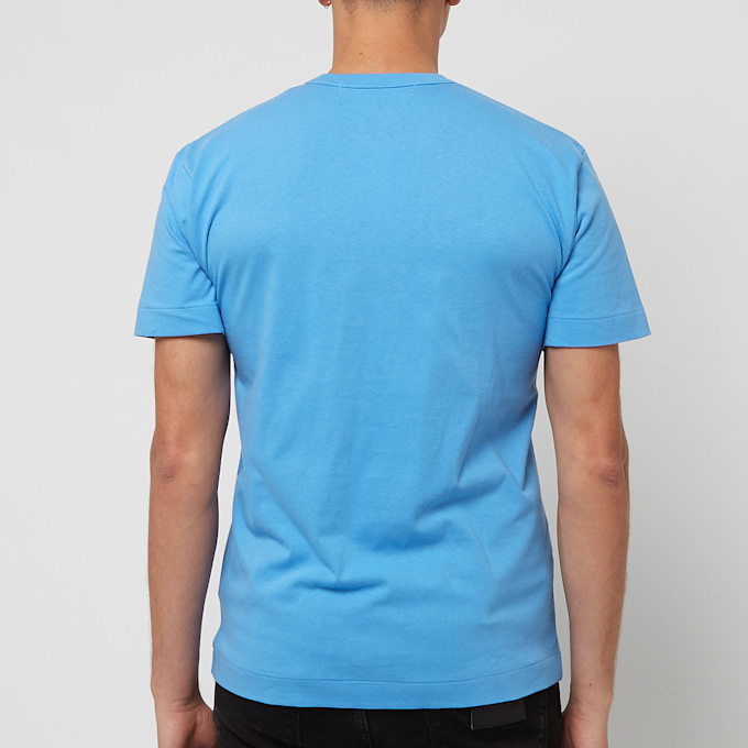 Comme des Garcons Play Blue Red Heart T-Shirt blau 77075 4