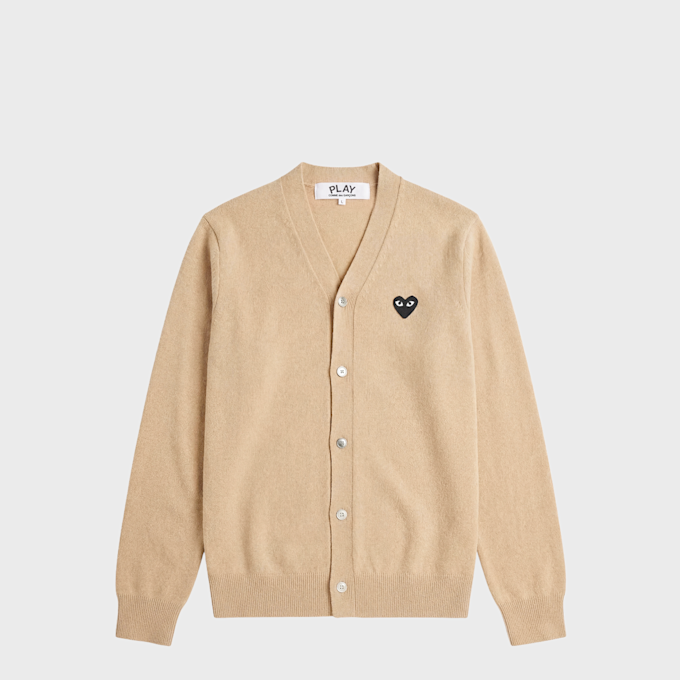 Comme des Garcons Play Play Cardigan Black Heart beige 80454 1