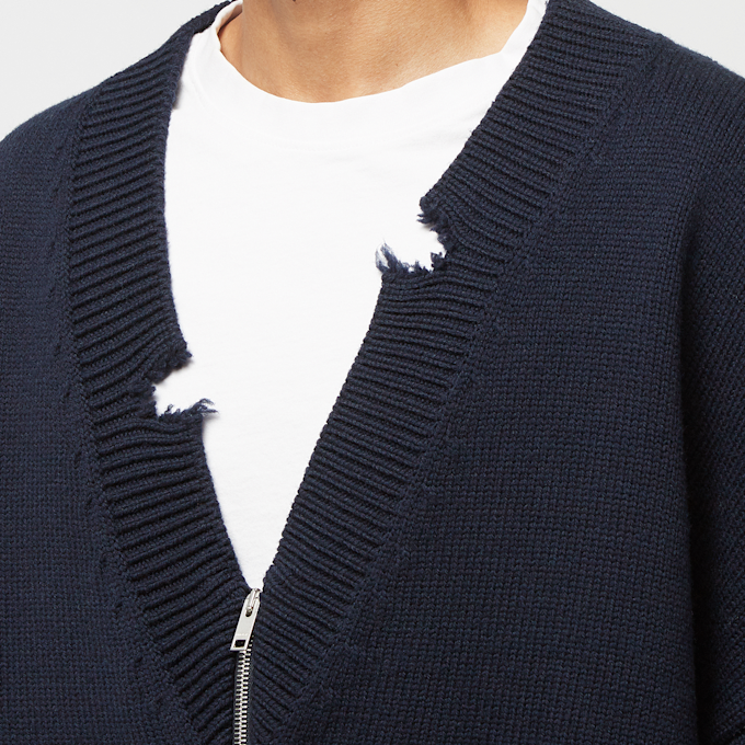 Ambush Felted Knit Zip Cardigan blue 81078 5